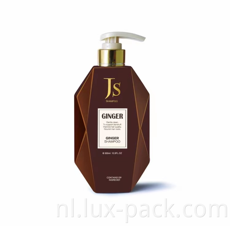 Factory Lege Refilleerbare biologisch afbreekbare plastic shampoo -fles met goudlotionpompdop